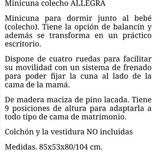 ÚLTIMOS DÍAS minicuna