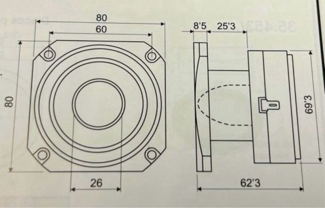 4 Super tweeters bala de titanio 3