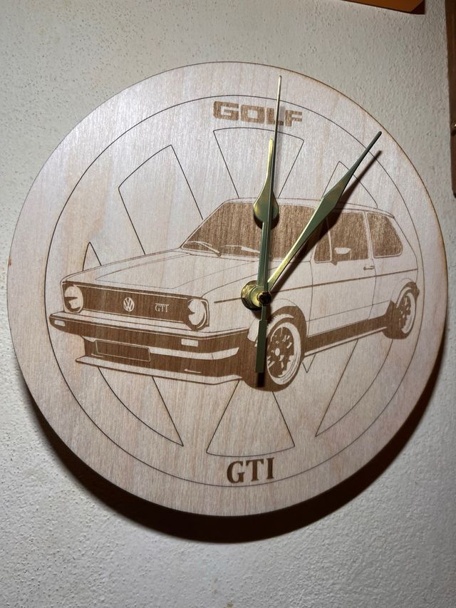 Orologio da parete volkswagen golf gti mk1