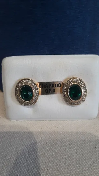 Pendientes chapado oro