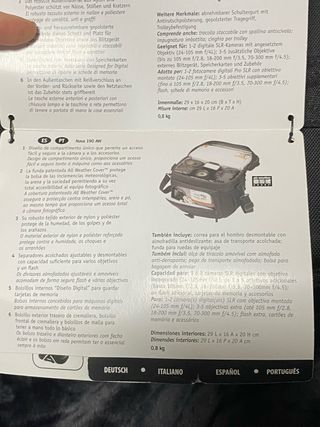 Funda lowepro 190 aw 33x24x25 sin estrenar