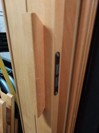 Puerta plegable roble