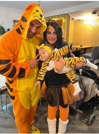 Disfraz tigre familia