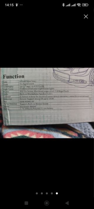 Cámara coche sin estrenar