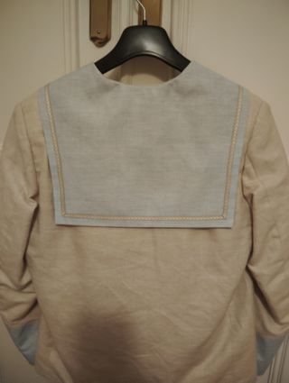 Traje de comunión marinero beige 