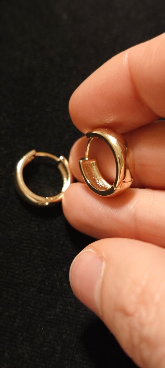 Pendientes aro dorados