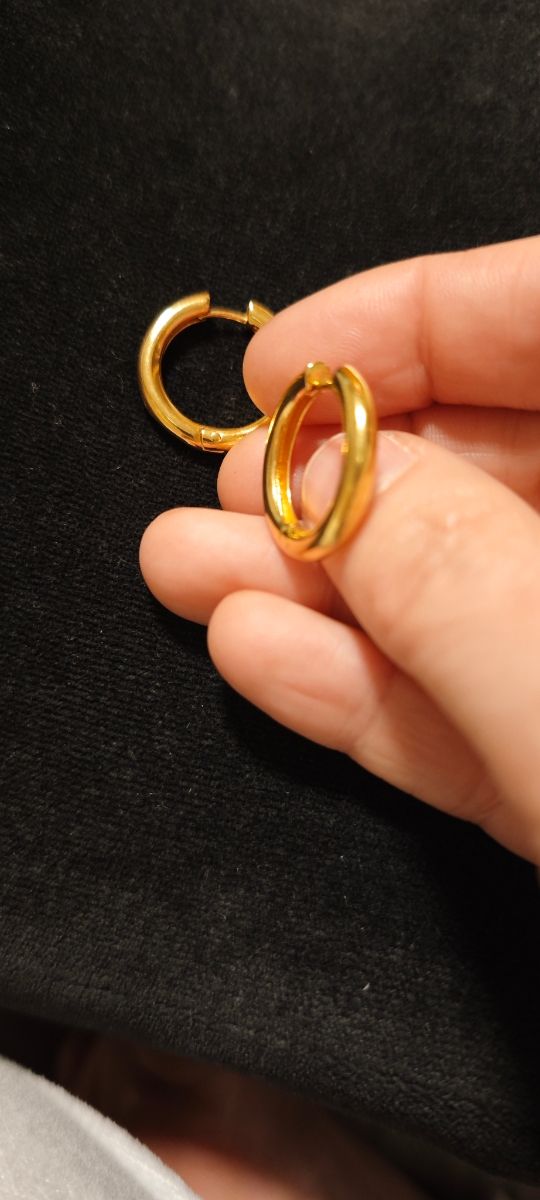 Pendientes aro dorados