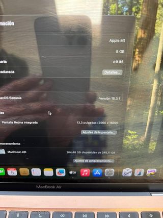 Macbook air M1 2020 13" 256GB flash, 8GB