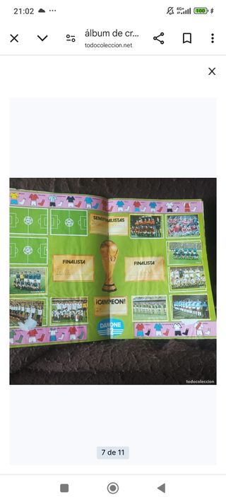 Álbum fútbol.Fútbol en acción.1982