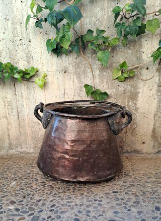 CALDERO ANTIGUO COBRE