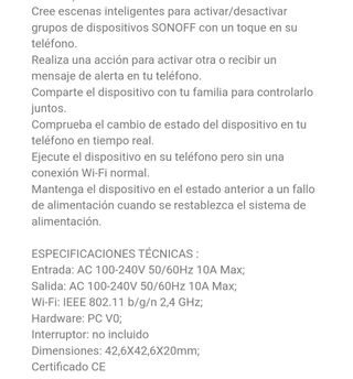 SONOFF MINI micro interruptor