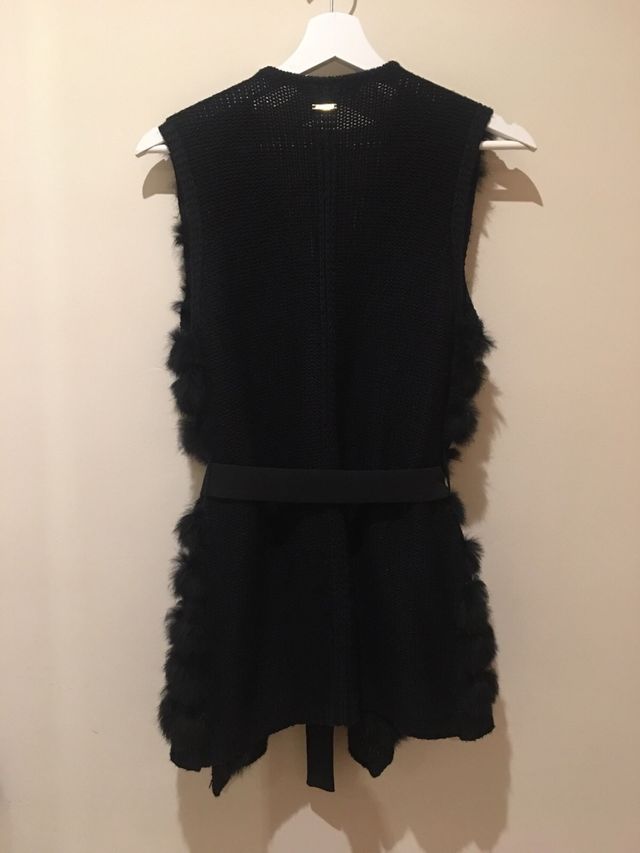 Chaleco negro piel Tintoretto