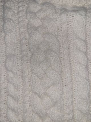 Jersey de punto blanco niña 