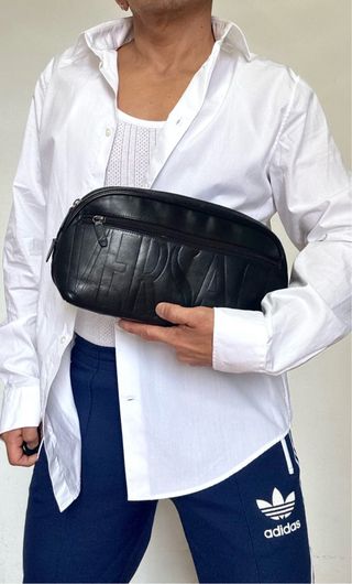 GIANNI VERSACE CLUTCH NECESER HOMBRE MUJER PIEL NG