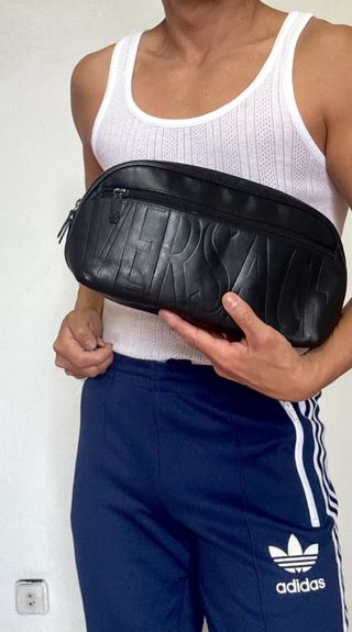 GIANNI VERSACE CLUTCH NECESER HOMBRE MUJER PIEL NG