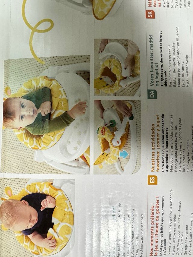 Silla de suelo para bebe jirafa fisher price