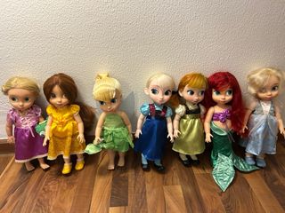 Lote 7 princesas de la colección Disney Animator