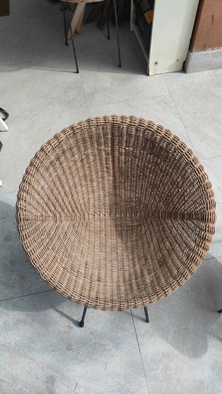 Coppia poltroncine anni 50-60 on vimini