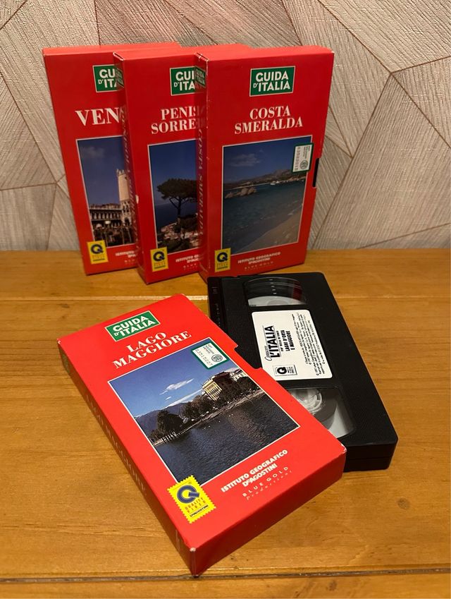 4 VHS ‘Guida d’Italia’ De Agostini