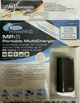 Carica batteria portatile da viaggio X ricaricara