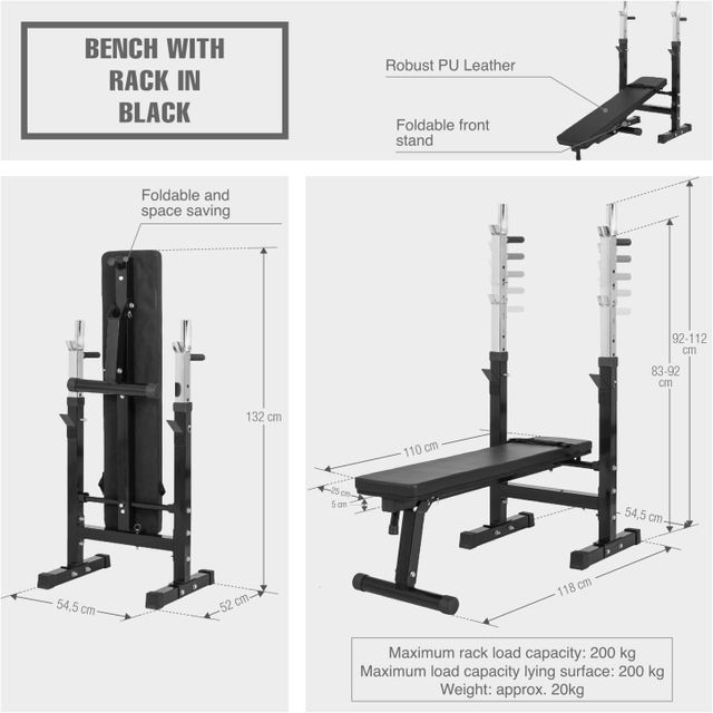 Banco con pesas 100 k