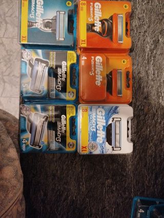 Recambio cuchillas gillette. Varios precios 