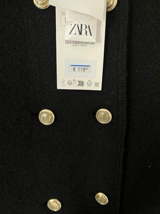 abrigo zara 100 lana 