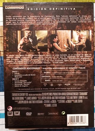 Commando película DVD