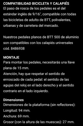 Pedales MTB Rokrider 500 y Regalo