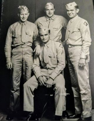 Insignia 4° división Marines. II Guerra mundial