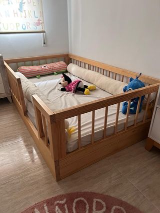 Cama montessori hecha a mano