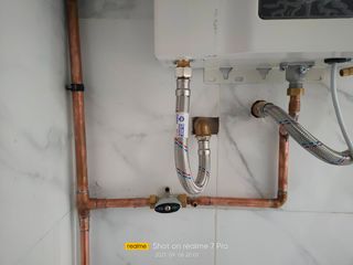 Instalación de calderas, calentadores a gas