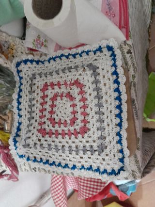 Hecho a mano ,lana,algodon, ganchillo, media