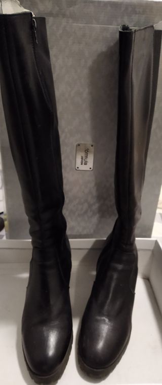 Botas altas de piel