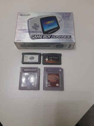 Gameboy advance con dos juegos
