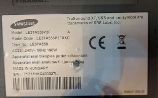 Placa y inverter Samsung  Le37a558P3F