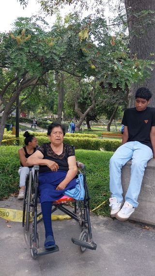 Cuidadora del adulto mayor y niños