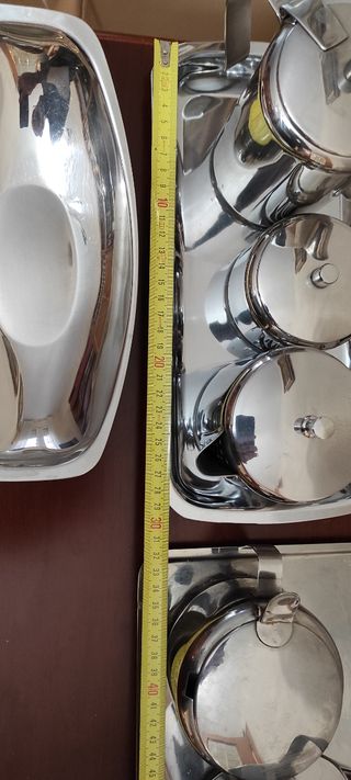 Juego de café. Acero inoxidable BRA