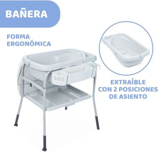 🟢Bañera Bebé Ergonómica Chicco Cuddle & Bubble