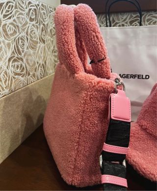 Bolso y gorro borreguillo Karl Lagerfeld nuevo!