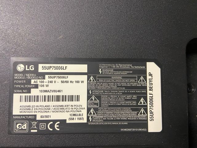 Placa main Tv LG 55UP75006