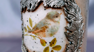 Tarro de vidrio pan de plata