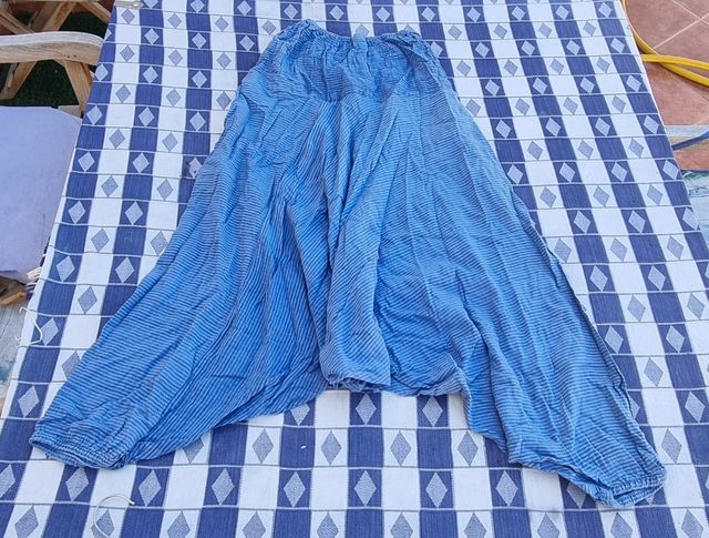 Pantalón haren hippie Nuevo M Azul
