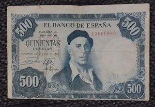 BILLETE ESPAÑA 500 PESETAS 