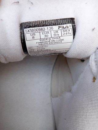 zapatillas FILA 39