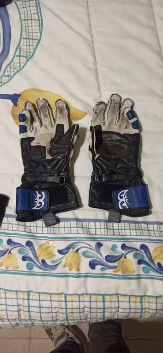 Guantes cuero moto berik xl