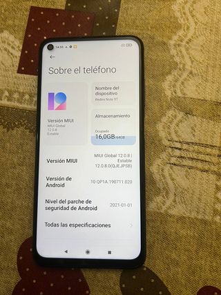 Xiaomi Redmi Note 9T 5G 64 GB. Libre
