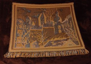 Alfombra de pared tapiz vintage