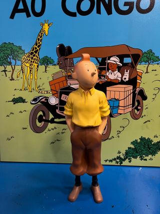 FIGURA TINTÍN Y MILU EN EL CONGO