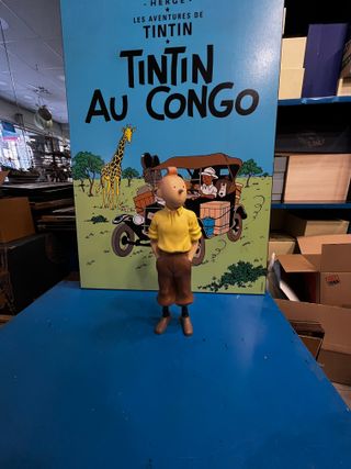 FIGURA TINTÍN Y MILU EN EL CONGO